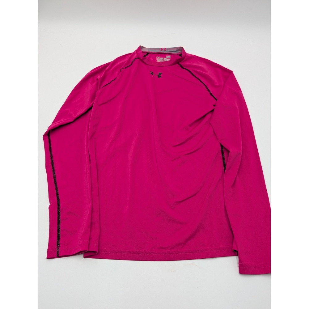 Under Armour HeatGear Compression Long Sleeve Top Pink Large